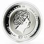 Ghana 1 cedi The Royal Baby proof colored silverplated Cu coin 2013