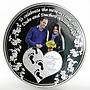 Ghana 1 cedi The Royal Baby proof colored silverplated Cu coin 2013