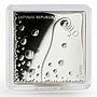 Latvia 1 lats Coin of Water proof silver coin 2009