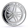 Palau 100 dollars General Motors Sportscar Corvette Car proof silver coin 2008