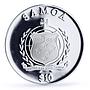 Samoa 10 dollars 1st Commandment I Am the Lord Your God gilded silver coin 2009