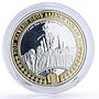 Samoa 10 dollars 1st Commandment I Am the Lord Your God gilded silver coin 2009