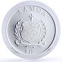 Samoa 10 dollars 5th Commandment You Shall Not Murder gilded silver coin 2009