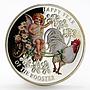 Macedonia 100 denars Year of the Rooster colored proof silver coin 2017