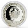 Macedonia 100 denars Year of the Rooster colored proof silver coin 2017