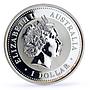 Australia 1 dollar Lunar Calendar I Year of the Monkey colored silver coin 2004