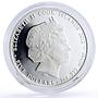 Cook Islands 5 dollars Year of the Dragon Best of Luck colored silver coin 2012