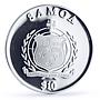 Samoa 10 dollars 3rd Commandment Remember the Sabbath gilded silver coin 2009