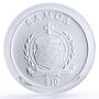 Samoa 10 dollars 3rd Commandment Remember the Sabbath gilded silver coin 2009