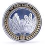 Samoa 10 dollars 3rd Commandment Remember the Sabbath gilded silver coin 2009