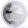 Tajikistan 5 somoni 15th Anniversary of Independence Parliament silver coin 2006