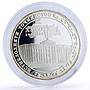 Tajikistan 5 somoni 15th Anniversary of Independence Parliament silver coin 2006