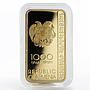 Armenia 1000 dram Khotakerats Sourb Nshan gilded silver coin 2016