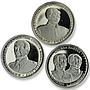 Spitsbergen, 10 chervonets, A set of 3 coins, Stalin, Mao 2013