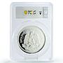 Mexico 5 onzas Ixtaccihuati Popocatepeti X#MB33.2 PR66 PCGS silver coin 1987