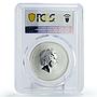 Australia 50 cents Lunar Calendar II Year of Rabbit MS69 PCGS silver coin 2011