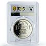 Mongolia 500 togrog Japanese Sumo Wrestler Shiranui PR69 PCGS silver coin 2005