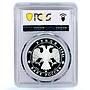 Russia 3 rubles Protect Our World Sable Fauna PR67 PCGS silver coin 1994