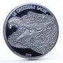 Burkina Faso 1000 francs Holy Crocodile Sacre in Dark Datina silver coin 2013