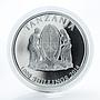 Tanzania 1000 shillings Happy Birthday silver coin 2014