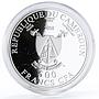 Cameroon 500 francs Love and Happiness series Wedding Roses silver coin 2018