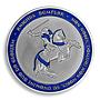 Templar Knight Coin, Blue Cross, Silver Plated Coin, Christ Soldiers, Token