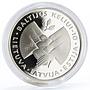 Lithuania 50 litu 10th Anniversary of the Baltic Way proof silver coin 1999