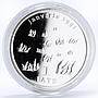 Latvia 1 lats Barricades of January 1991 Man with a Sword proof silver coin 2006