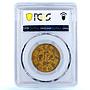 China Fengtien 10 cash Guangxu Dragon Y-89 Fung Tien AU55 PCGS brass coin 1903