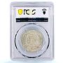 Hong Kong 50 cents State Coinage King Edward VII MS62 PCGS silver coin 1905