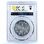 China Kirin 50 cents Guangxu Dragon LM-558 XF Details PCGS silver coin 1905