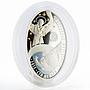 Macedonia 100 denars Angel Day Natalya crystal colored proof silver coin 2015