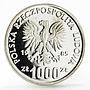 Poland 1000 zlotych Animal series Squirrel proba trial proof silver coin 1985