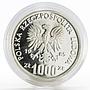 Poland 1000 zlotych Animal series Squirrel proba trial proof silver coin 1985