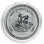 Australia 1 dollar Year of The Goat Lunar Series I 1 oz Silver Coin 2003