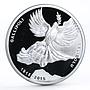 Turkey 20 lira 100 Years to Gallipoli Battle WWI Dove Bird silver coin 2015