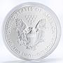 United States of America 1 dollar Liberty Freedom gilded silver coin 2009