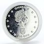 Ghana 500 sika William the Conqueror proof silver coin 2002