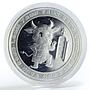 Zambia 5000 kwacha Year of the Ox Dragon silver coin 2009