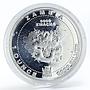 Zambia 5000 kwacha Year of the Ox Dragon silver coin 2009