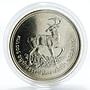 Thailand 100 baht Deer silver coin 1974
