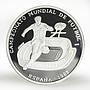 Saharawi  1000 pesetas FIFA World Cup Spain football 1982 silver coin 2002