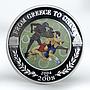 Niue 50 cents From Greece to China combat sport copper silverplated coin 2008