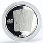 Bhutan 250 ngultrum Games Bridge card proof silver coin 2004