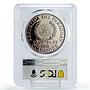 Paraguay 150 guaranies Huasteca Sculpture Statue PR67 PCGS silver coin 1973