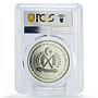 Saharawi 1000 pesetas Heart Transplantation Barnard PR69 PCGS CuNi coin 1997