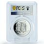 Jamaica 5 dollars N.W. Manley - Independence PR68 PCGS proof silver coin 1993
