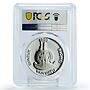 Vanuatu 50 vatu Protect Our World Fauna Whale Ship PR69 PCGS silver coin 1993