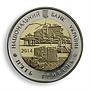 Ukraine 5 hryvnia 75 years of Lviv Oblast lion coat of arms bimetal coin 2014