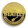 The Beatles, Group, Gold Plated Coin, Memorial, Collectible Coin, Token